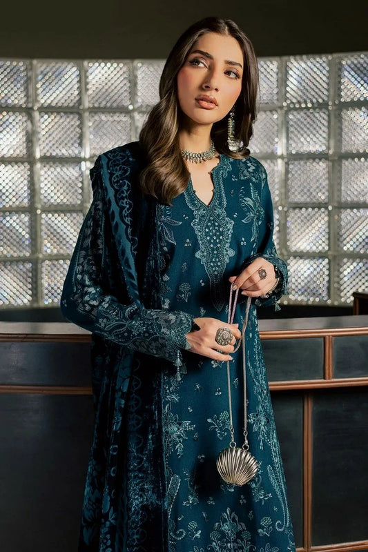 Nureh - Exclusive Embroidered Peach Leather Collection Vol 3 - NE-282 - Unstitched