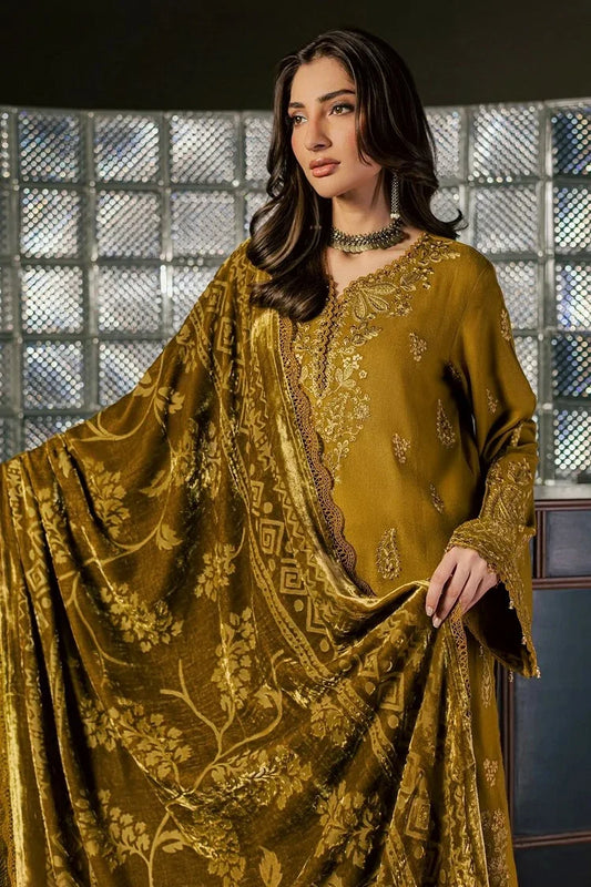Nureh - Exclusive Embroidered Peach Leather Collection Vol 3 - NE-283 - Unstitched