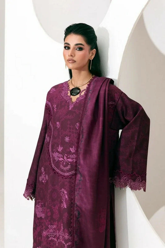 Picture of Qalamkar - QPrints Winter Collection - QPW-03 (B) Mala - Unstitched - Available at Raja Sahib