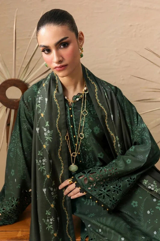 Picture of Qalamkar - QPrints Winter Collection - QPW-04 (B) Elaris - Unstitched - Available at Raja Sahib