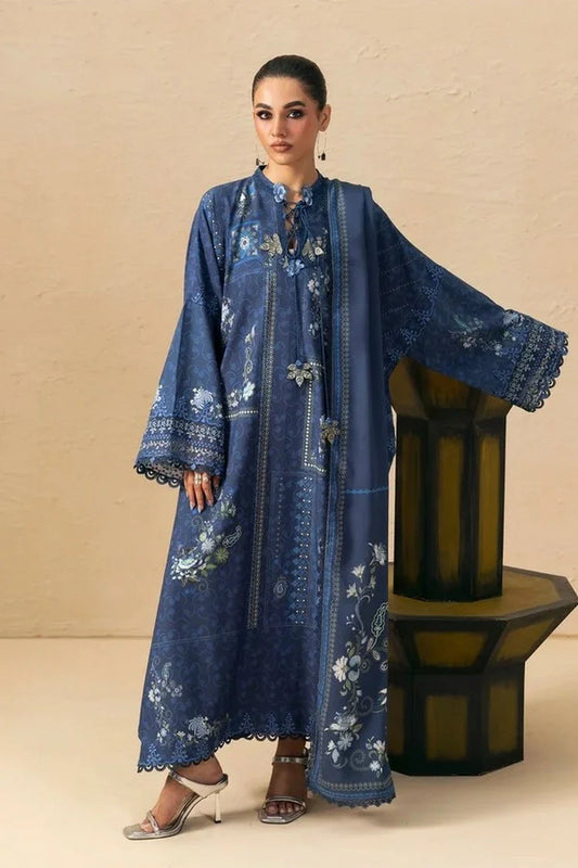 Picture of Qalamkar - QPrints Winter Collection - QPW-05 (B) Calina - Unstitched - Available at Raja Sahib
