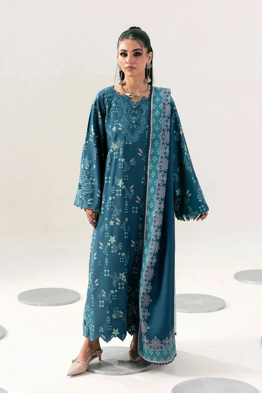 Picture of Qalamkar - QPrints Winter Collection - QPW-06 (B) Rohi - Unstitched - Available at Raja Sahib