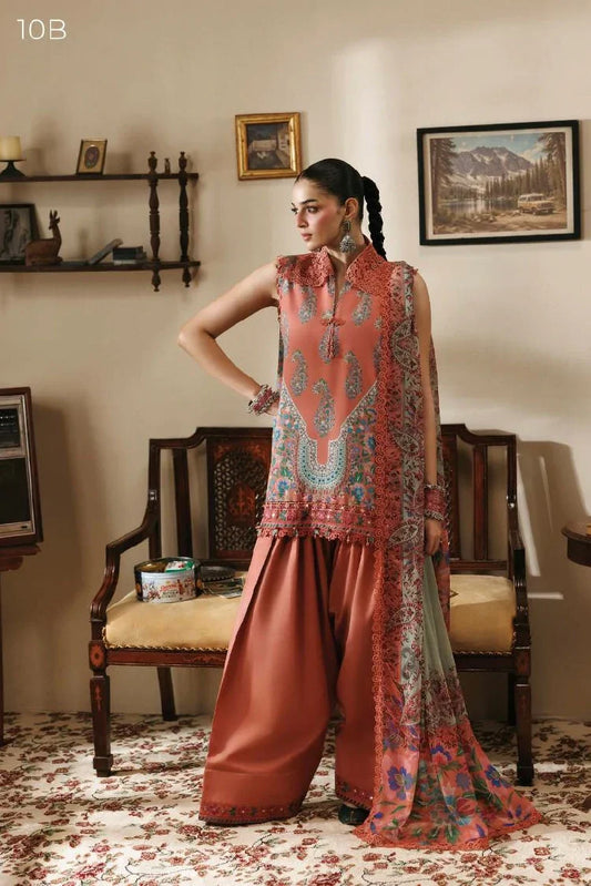 Picture of Maria B - M Basics Winter Aglastation - Design-10B - Unstitched - Available at Raja Sahib