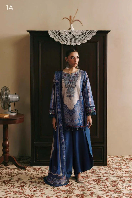 Picture of Maria B - M Basics Winter Aglastation - Design-1A - Unstitched - Available at Raja Sahib