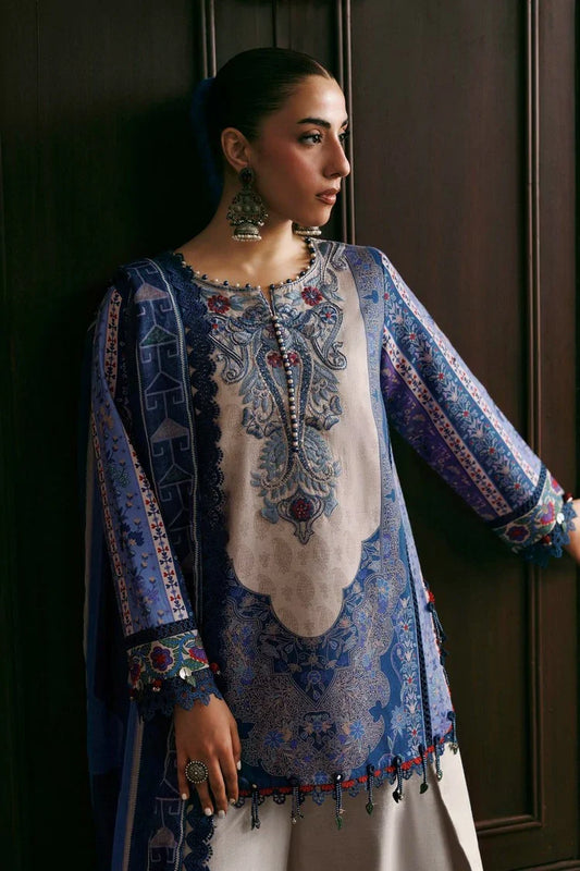 Picture of Maria B - M Basics Winter Aglastation - Design-1A - Unstitched - Available at Raja Sahib