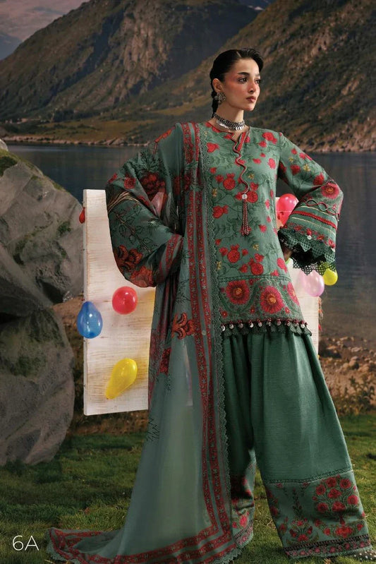 Picture of Maria B - M Basics Winter Aglastation - Design-6A - Unstitched - Available at Raja Sahib