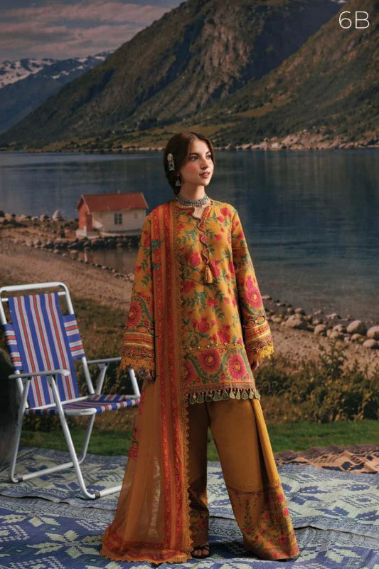 Picture of Maria B - M Basics Winter Aglastation - Design-6B - Unstitched - Available at Raja Sahib