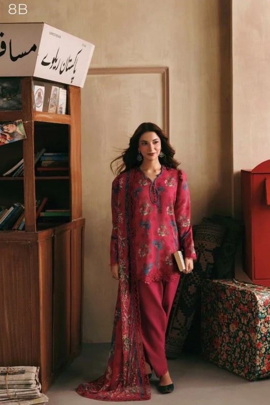 Picture of Maria B - M Basics Winter Aglastation - Design-8B - Unstitched - Available at Raja Sahib