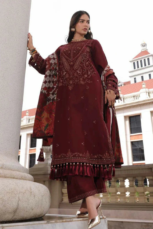 Picture of Charizma - Poshima Embroidered Peach Leather Collection Vol 3 - PSW6-18 - Unstitched - Available at Raja Sahib