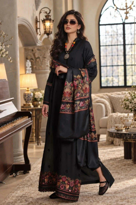 Picture of Noor by Saadia Asad - Noor Winter Embroidered Prinkhaas - Design-2A - Unstitched - Available at Raja Sahib
