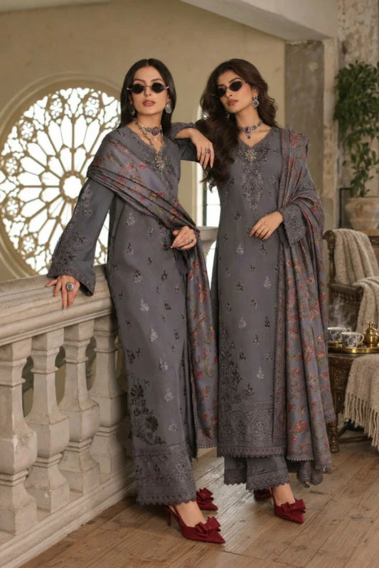 Picture of Noor by Saadia Asad - Noor Winter Embroidered Prinkhaas - Design-4A - Unstitched - Available at Raja Sahib