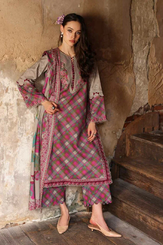 Charizma - Combination Embroidered Linen Collection Vol 3 - CCW7-20 - Unstitched