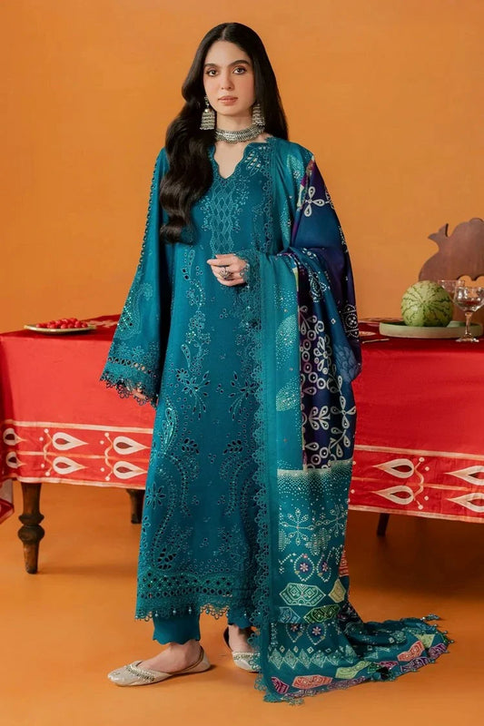 Nureh - Bazar Embroidered Peach Leather Collection Vol 1 - NE-289 - Unstitched
