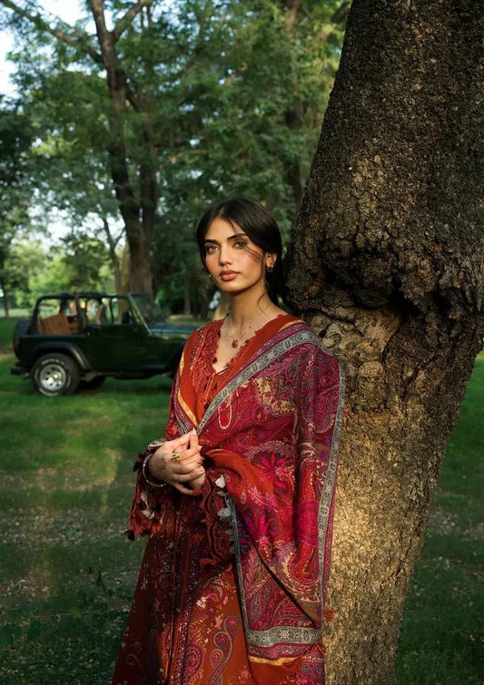 Picture of Elaf - Wilderness Pashmina Shawl Edit - EWR-2B WANDER - Unstitched - Available at Raja Sahib
