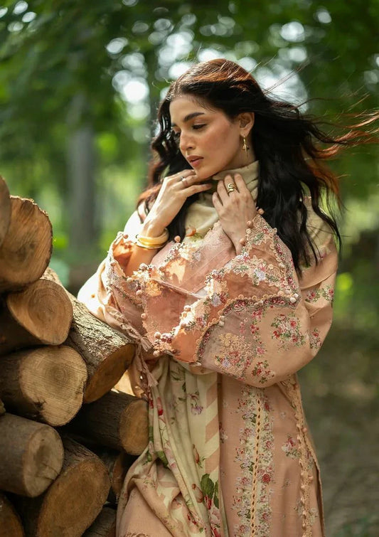 Picture of Elaf - Wilderness Pashmina Shawl Edit - EWR-4A PRIMROSE - Unstitched - Available at Raja Sahib