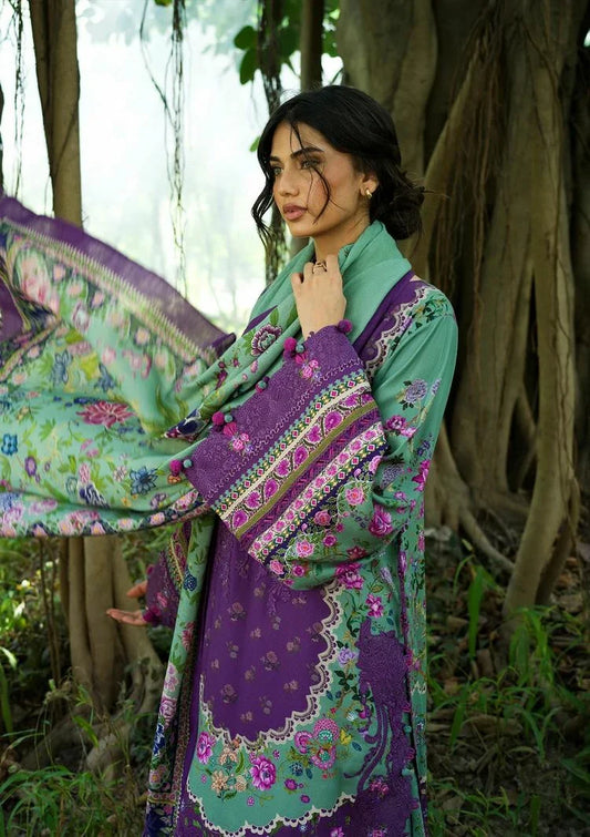 Picture of Elaf - Wilderness Pashmina Shawl Edit - EWR-6A HEATHER - Unstitched - Available at Raja Sahib