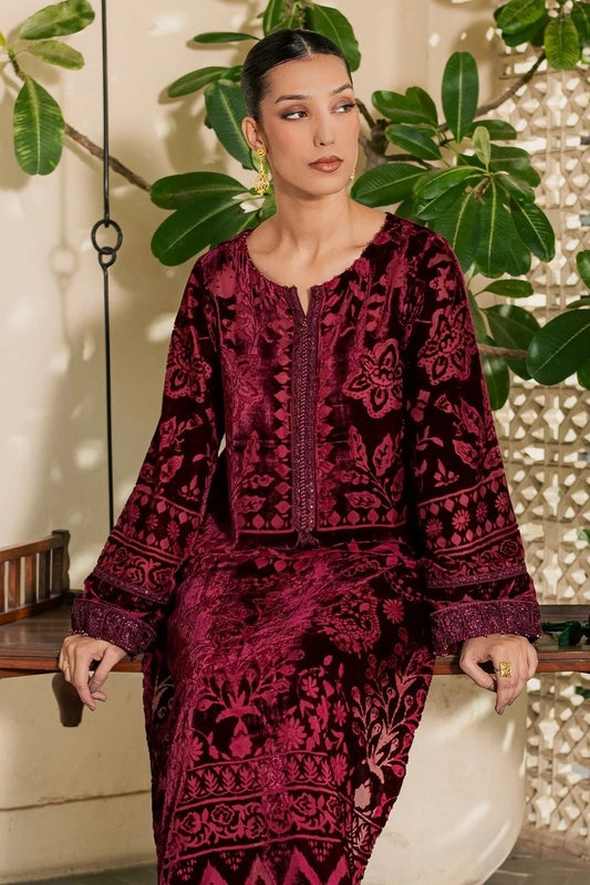 Picture of Nureh - Ballerina Embellished Velvet Palachi Collection Vol 1 - NU2-228 - Unstitched - Available at Raja Sahib