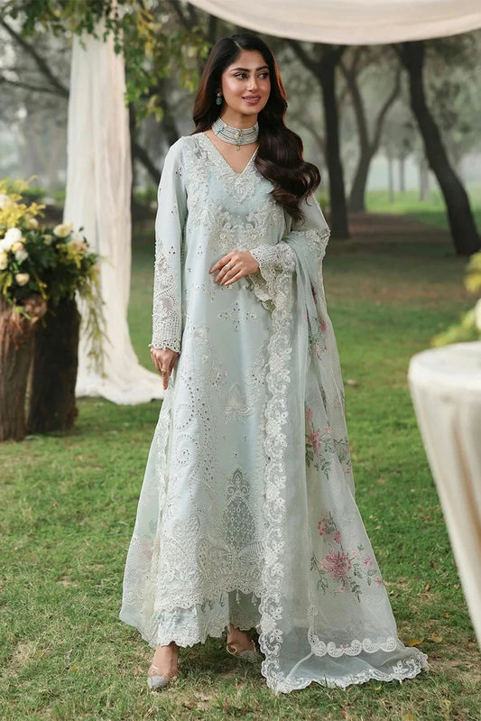 Sardinia - Tales of Petals Luxury Lawn Collection - 01-OCEAN WAVES - Unstitched