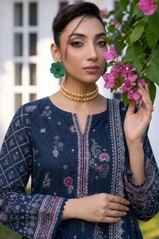 Motifz - Rang Digital Printed Linen Collection - 2638-HIBA - Unstitched