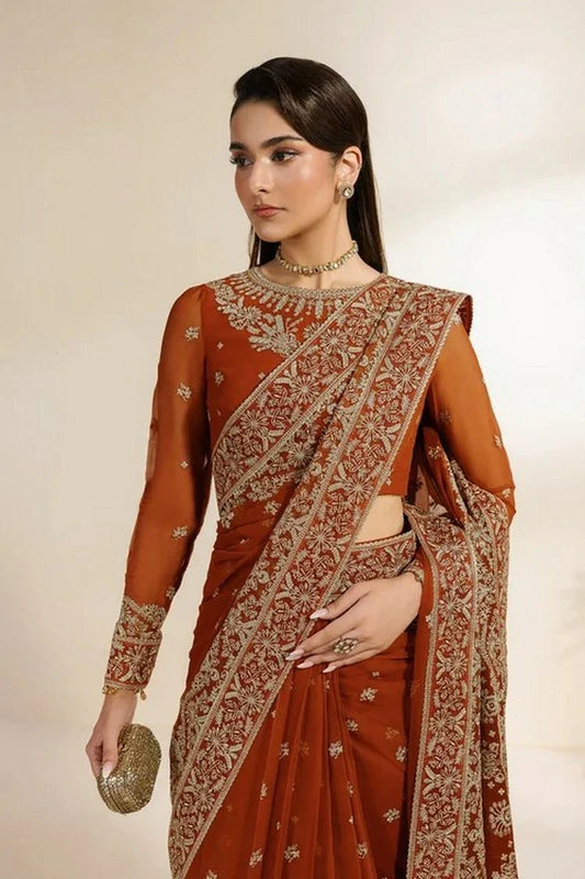 Zarif - Meraki Chiffon Edit - ZR-MEK-07 SAWAN - Unstitched