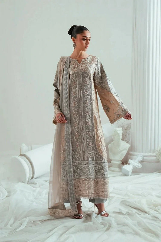 Zariya - Elyse Couture - DOVEGRAY-ZSS6306 - Unstitched