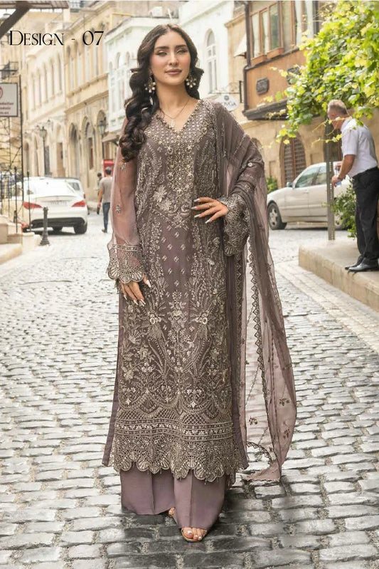 Janique - JJ Embellish Luxury Chiffon Collection - Design-07 - Unstitched