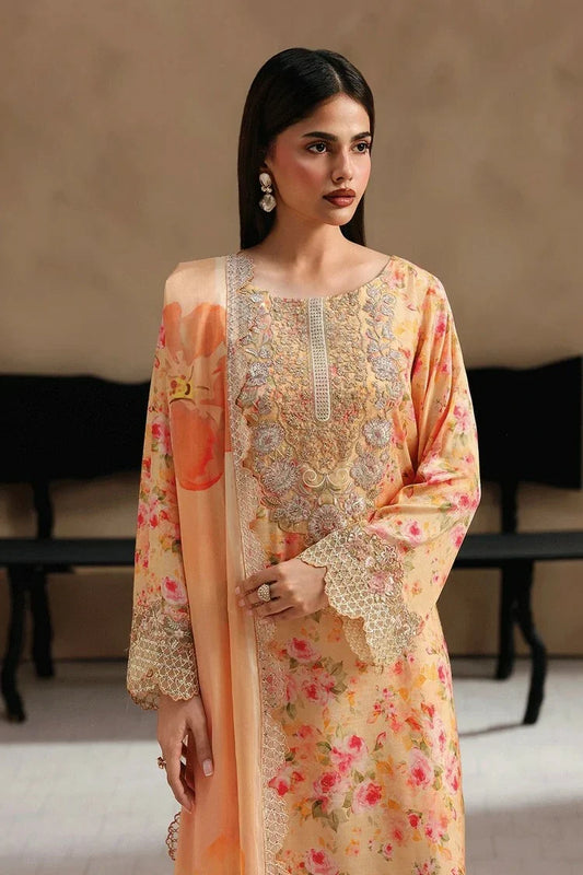 Ramsha - Naqsh Embroidered Rawsilk Collection Vol 2 - RS-207 - Unstitched