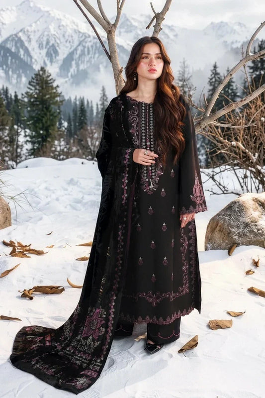Picture of Rang Rasiya - Winter Carnation Collection - 07-Onyx - Unstitched - Available at Raja Sahib