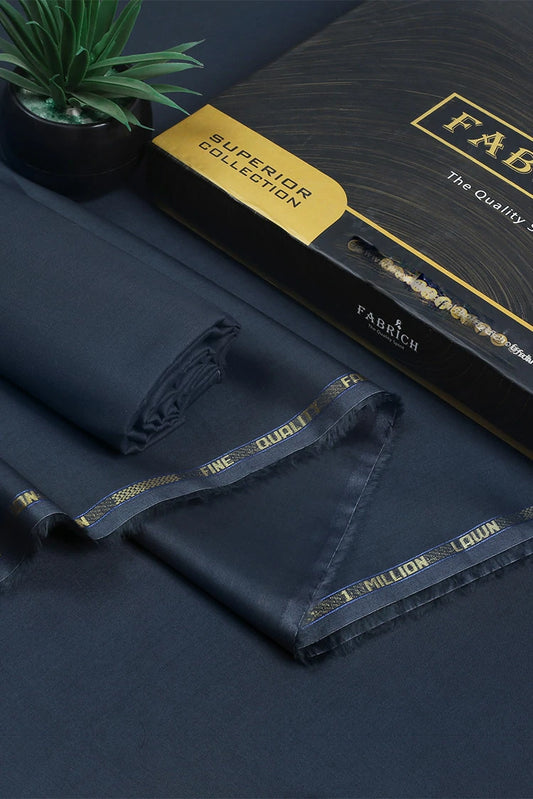 Picture of Fabrich - 1 Million Cotton Lawn - Charcoal - Available at Raja Sahib
