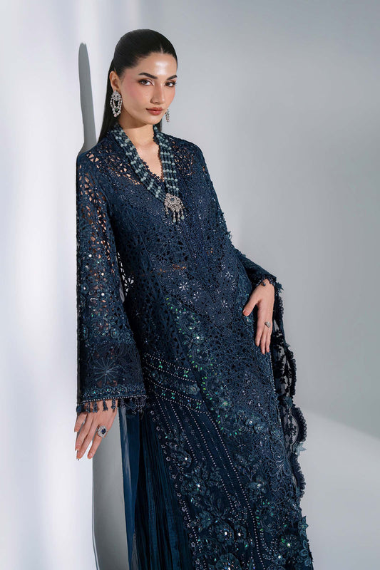 Maria B - Mbroidered Wedding Edition - 3 Piece Unstitched Embroidered Organza Suit