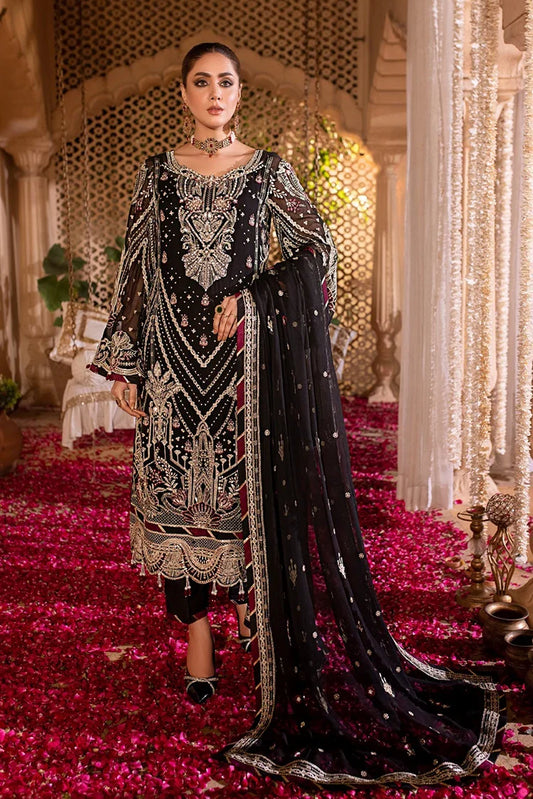 Eileen - Unstitched Luxury Chiffon - D7-Aliyah