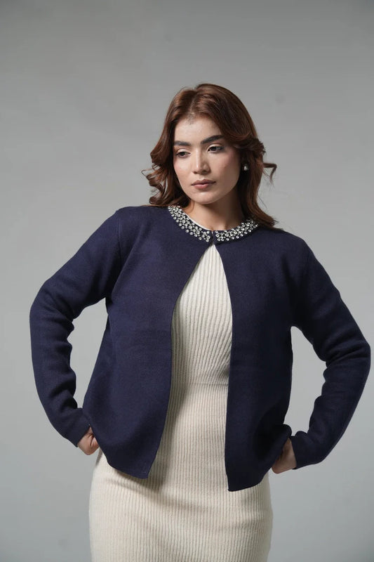 Picture of Ellena - Regular Fit Knit Sweater - Available at Raja Sahib