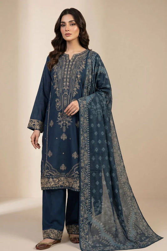 Kleren - Dastoor Embroidered Dobby - Stitched - D-06