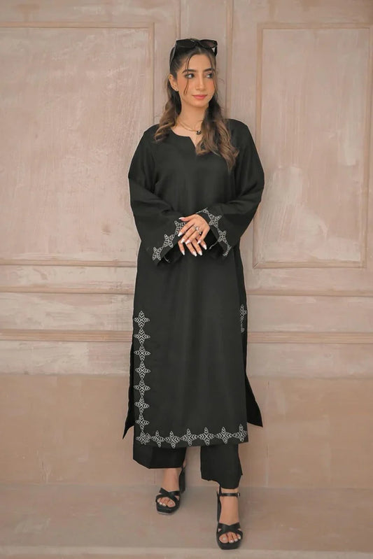 Picture of Zauk - Eid Collection - Smoky Black - Available at Raja Sahib