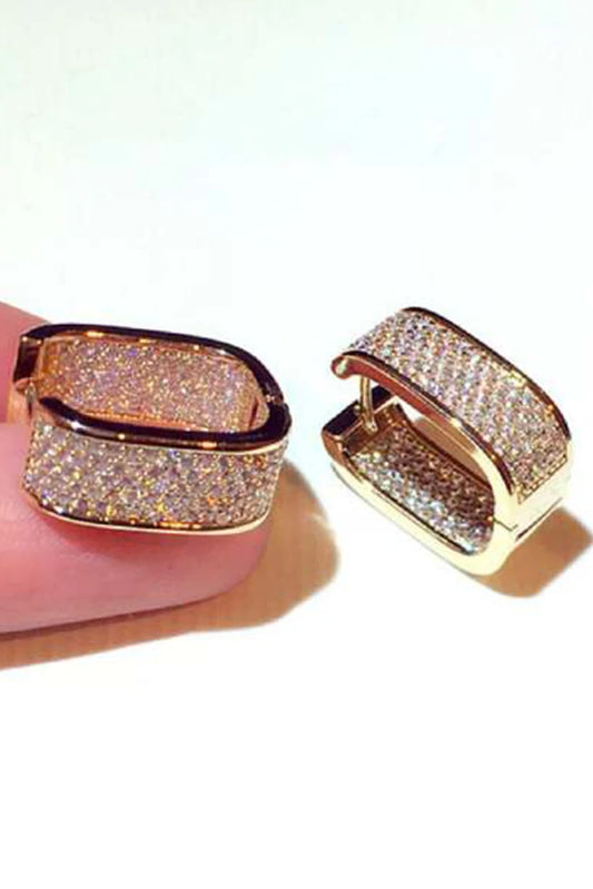 Picture of Blumoon - Hoop - G Plated - Earrings - Available at Raja Sahib