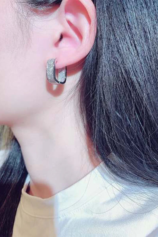 Picture of Blumoon - Hoop - R Plated - Earrings - Available at Raja Sahib
