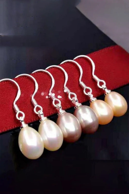 Picture of Blumoon - Freshwater Pearl Drop - Purple - Earrings - Available at Raja Sahib