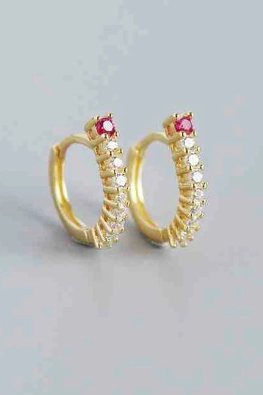Picture of Blumoon - Sparkle Hoop - Earrings - Gold - Available at Raja Sahib