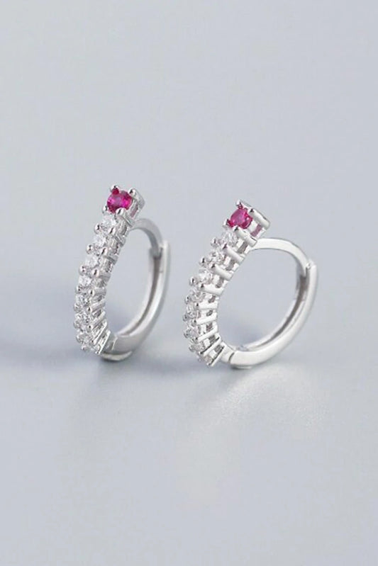 Picture of Blumoon - Sparkle Hoop - Earrings - Silver - Available at Raja Sahib