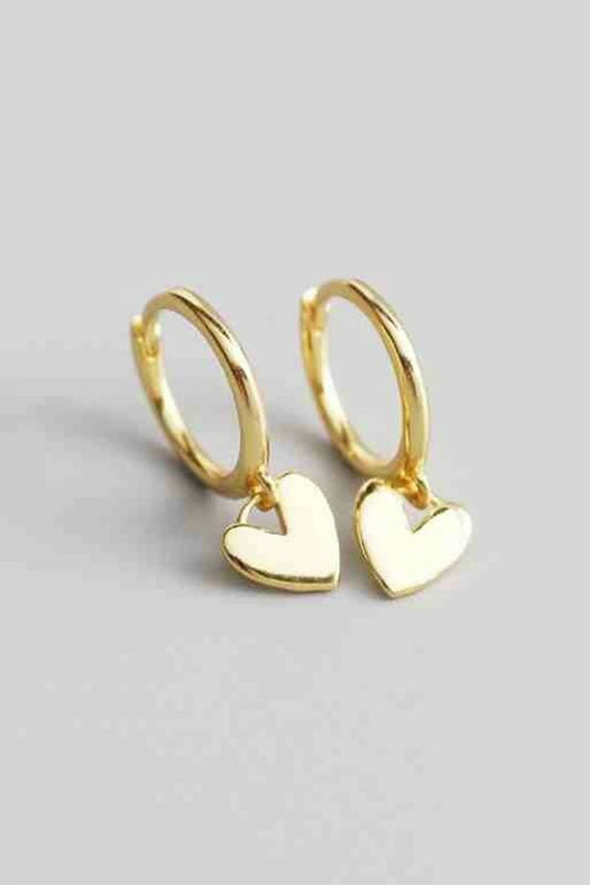 Picture of Blumoon - Haeart Hoops - Gold - Available at Raja Sahib