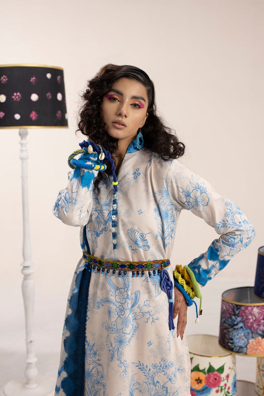 Picture of Ellena - 3-PC Unstitched Digital Printed Lawn Suit - Available at Raja Sahib