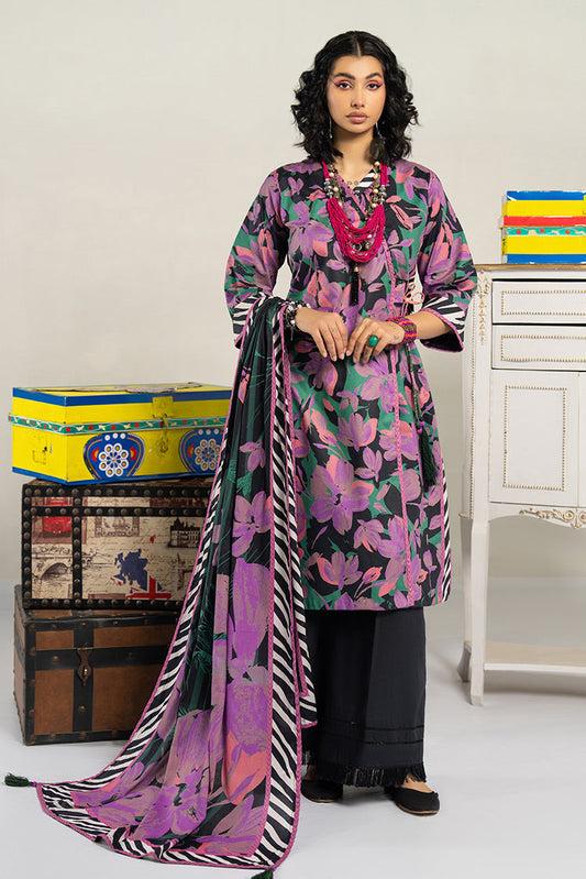 Picture of Ellena - 3-PC Unstitched Digital Printed Lawn Suit - Available at Raja Sahib