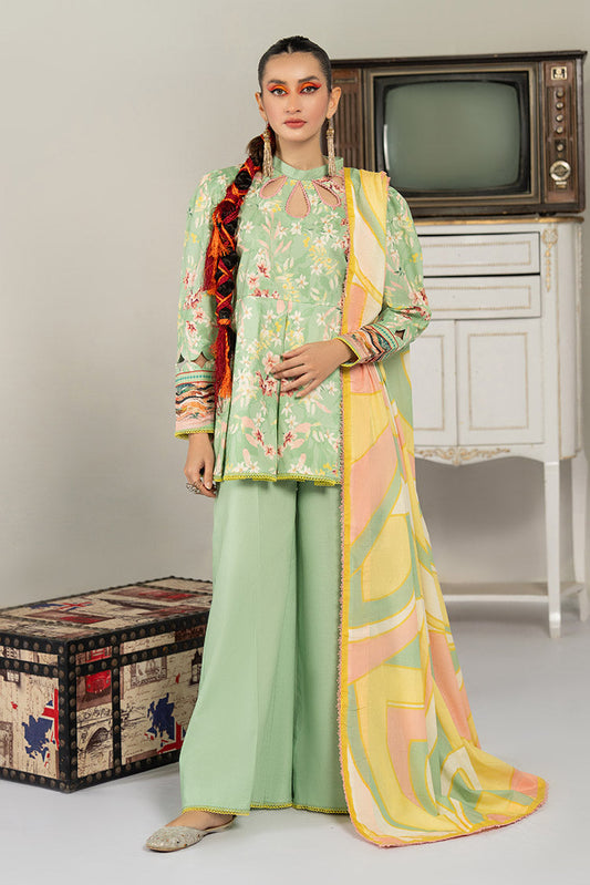 Picture of Ellena - 3-PC Unstitched Digital Printed Lawn Suit - Available at Raja Sahib