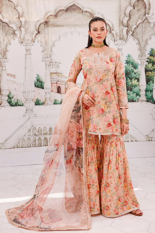 Picture of Ellena - 3-PC Unstitched Digital Printed Lawn Suit - Available at Raja Sahib
