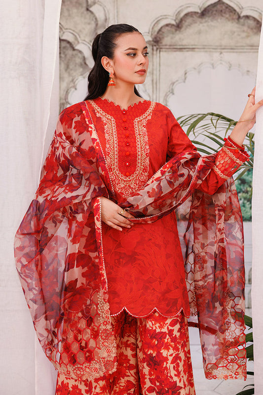 Picture of Ellena - 3-PC Unstitched Digital Printed Lawn Suit - Available at Raja Sahib