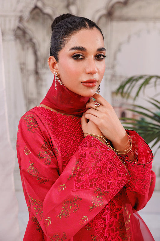 Picture of Ellena - 3-PC Unstitched Digital Printed Lawn Suit - Available at Raja Sahib