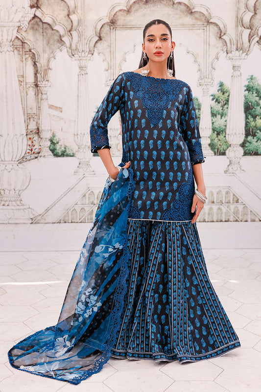 Picture of Ellena - 3-PC Unstitched Digital Printed Lawn Suit - Available at Raja Sahib