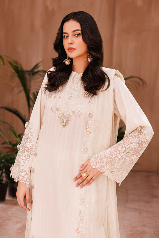Picture of Ellena - 3-PC Unstitched Embroidered Chikankari Lawn Suit - Available at Raja Sahib