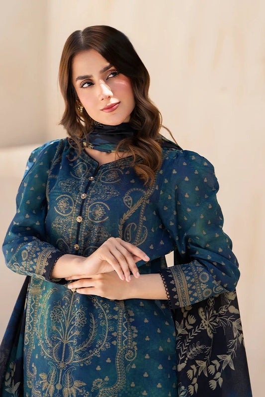 Picture of Ellena - 3-PC Unstitched Printed Lawn Suit - Available at Raja Sahib