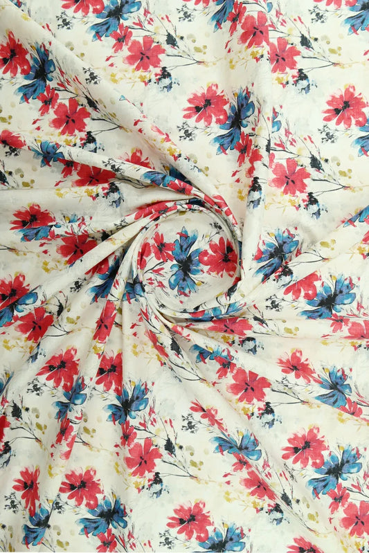 Picture of Ellena - 1-PC Unstitched Printed Cambric Kurti - Available at Raja Sahib